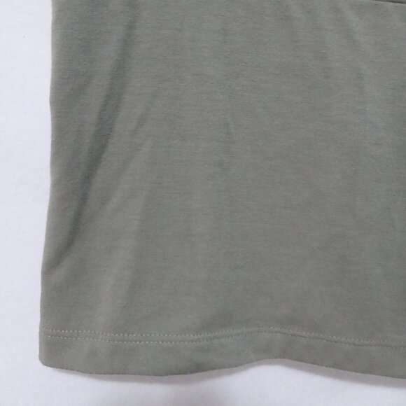 ELAN | small | Khaki Top with Beaded Straps - Picture 6 of 12